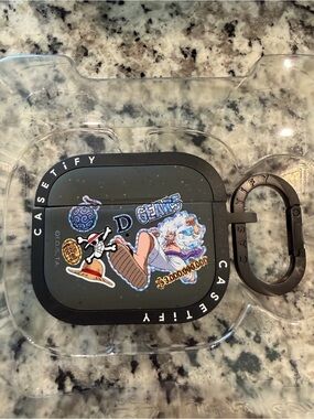 Casetify bounce AirPod Pro GEN 3 one piece Anime Sticker Art and Clip